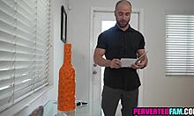 Stepdad, unwrap your stepdaughter's deepthroat birthday surprise now!