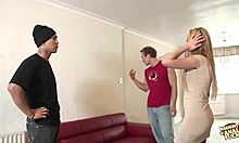 paige ashley's fake tits bounce wildly during double pounding session