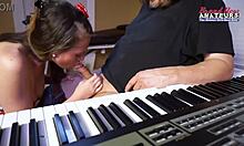 busty petite cloe deepthroats monster cock then gets wet shaved pussy drilled doggystyle cumshot 💋