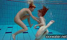 milana and katrin rip bikinis off each other underwater at the pool!!