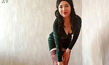 Teasing solo builds to shattering orgasm