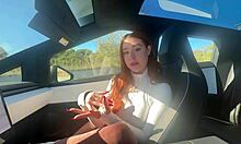 yo taking best friend's girlfriend virginity in car... creamy ride rosie rider moans