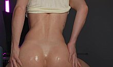 petite slut preps first date with anal dildo ride and squirt