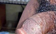 Watch small hairy black cock piss outdoors then indoor gaping tease