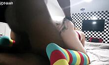 Two Tight BBW Beauties Ride Huge BBCs With Big Tits Ass Licking Creampie In Bedroom Bisexual Frenzy