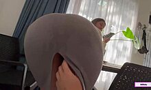 Step mom fucked hard on phone call to her boss doggystyle