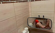spy on stepsis bending over in bathroom then doggystyle fuck her hard