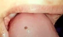 Wow! Leche floods chocolate ass in anal cumshot facial!