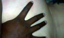 She takes massive BBC deep while I finger her tight asshole bareback