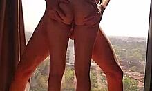 flaca mexicana milf in swinger hotel penthouse takes big cock from neighbor