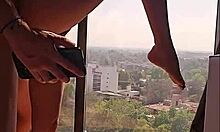 flaca mexicana milf in swinger hotel penthouse takes big cock from neighbor