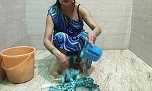 Stepmom bends over laundry lets stepson pound her tight pussy deep