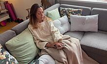 the horny italian milf loses control on sofa craving hard passionate fuck