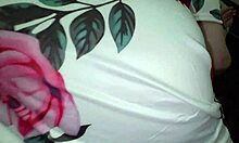 stepmom settles on bed for rest but stepson bursts in unexpectedly