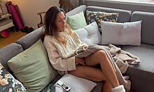 the horny italian milf loses control on sofa craving hard passionate fuck