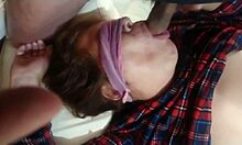 so i unloaded five times in my stepmom's mouth and she gulped it all down