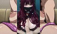 goth milf with huge natural tits oils up for joi roleplay sex