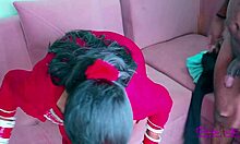 indian young married woman ravaged by sofa mechanic on couch huge cumshot blasts her big ass