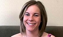 Curvy amateur hides massive natural tits craving touch