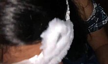 Hot cheating girlfriend SUCKS dick hard until CUMSHOT in mouth!