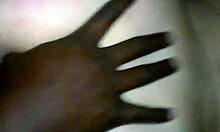 She takes massive BBC deep while I finger her tight asshole bareback