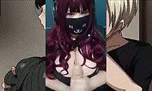 goth milf with huge natural tits oils up for joi roleplay sex