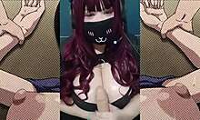 goth milf with huge natural tits oils up for joi roleplay sex