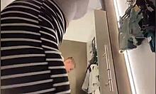 blonde teen fingers tight pussy secretly in changing room