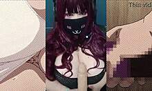 goth milf with huge natural tits oils up for joi roleplay sex