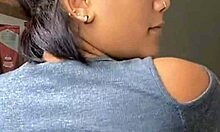 Mexican teen's leggings hug her fat ass tight.