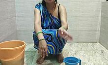 Stepmom bends over laundry lets stepson pound her tight pussy deep