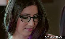 Step mom forced into licking daughter's pussy and rimming her