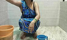 Stepmom bends over laundry lets stepson pound her tight pussy deep