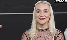 Blonde Teen 18+ Pushed to Her Limit! Huge Cock Dominates Tight Pussy!