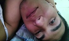 her cuckold husband films as she takes friend's huge cock deep in her slutty pussy