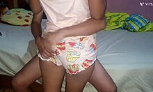 Stepbrother sneaks subtle touches on my private spots when we're home alone together