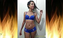i adore my beautiful brunette in blue lingerie trailer
