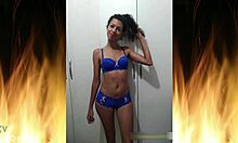 i adore my beautiful brunette in blue lingerie trailer