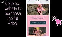 caspien binds luna doll's shaved pussy for rough doggystyle creampie domination