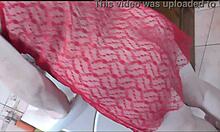 Sexy Milf Wife Wakes In Transparent Negligee Puts On Panties Bra Skirt Heels