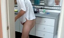 watch my hairy pussy overflow with huge cock cumshot