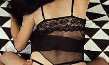 russian mature couple's steamy homemade anal sessions in lingerie stockings