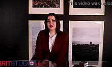 Student in stockings teases feet for your joi cum