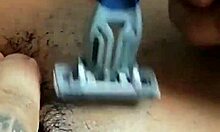 hairy wet pussy teased stroked then filled before full shave