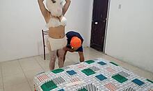 Halloween Sexy Bunny Step-Mom Lingerie Leads to Rough Fuck