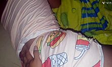 Stepbrother sneaks subtle touches on my private spots when we're home alone together