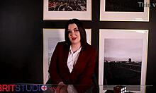 Student in stockings teases feet for your joi cum