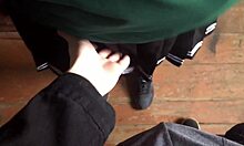 wanna see milk soaking this students wet panties in abandoned house?