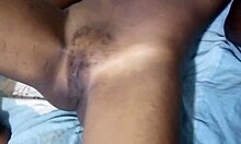 African couple films wild hotel creampie after wedding