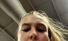 Crazy BBW Teen Squirts Wildly During Public Gym Fuck Session